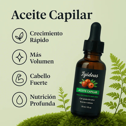 Aceite Batana™ 100% Puro con Romero y Maca Nutritivo Estimula el Crecimiento Capilar y Restaura el Cabello Dañado